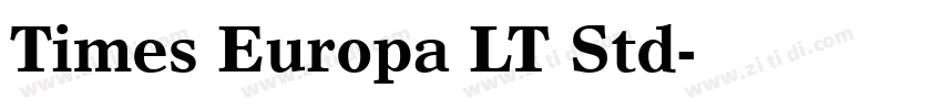 Times Europa LT Std字体转换